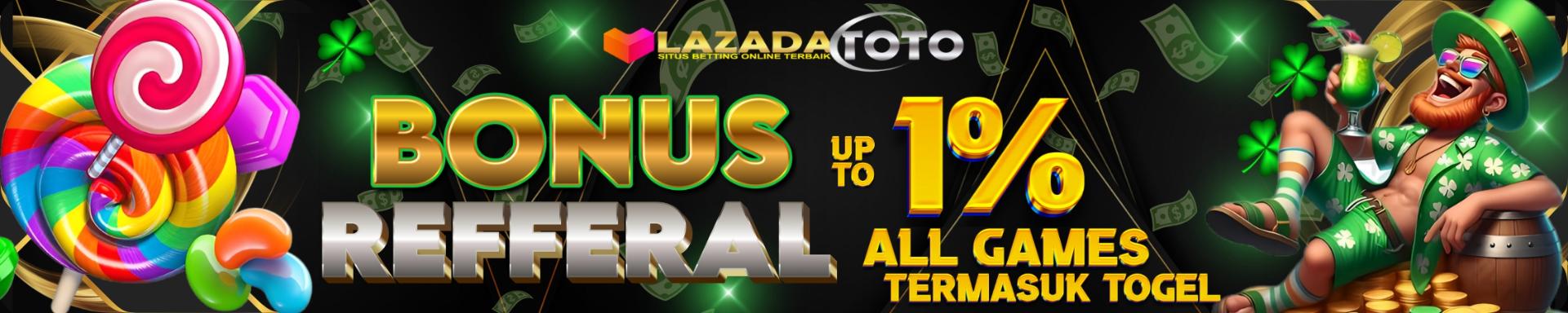 BONUS REFERAL 1%